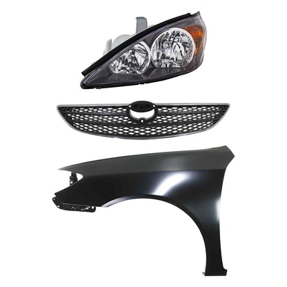 Driver Left Side Headlight for Toyota Camry (2002–2004)