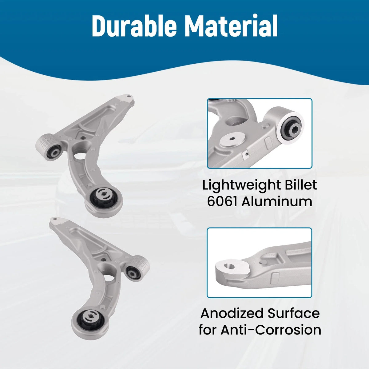 Control Arms Front Lower Set with Ball Joints for Jeep Cherokee 2014-2018