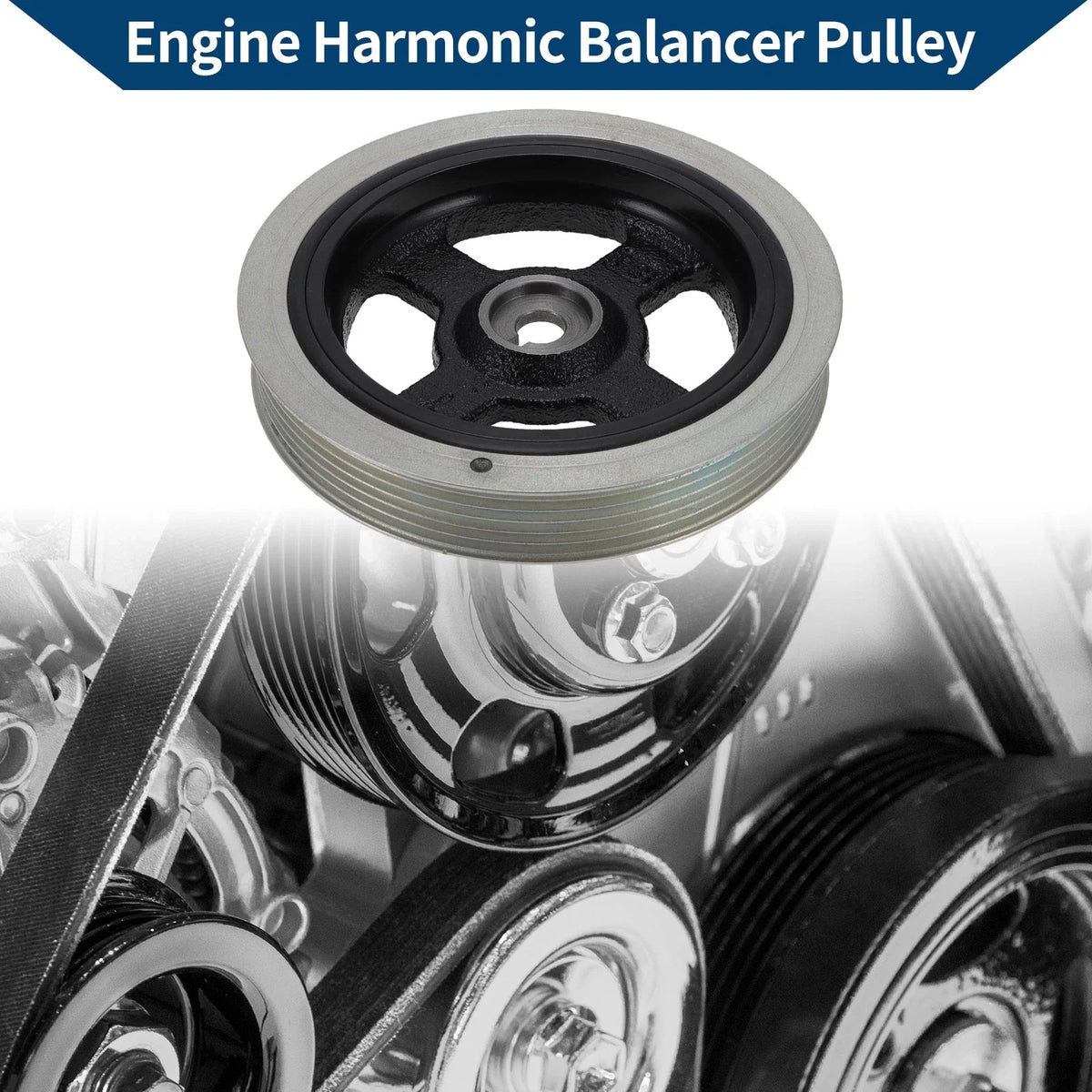 Engine Harmonic Balancer Crank Pulley for Hyundai Accent (2000–2015) No. 231242B020
