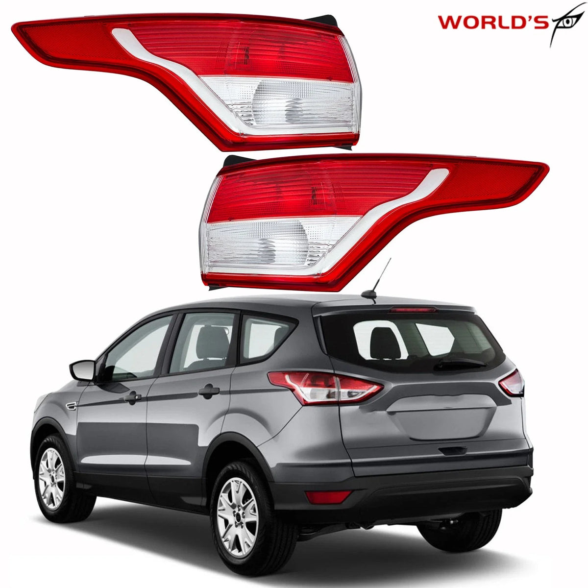 Set of 2 Tail Lights for Ford Escape (2013–2016)
