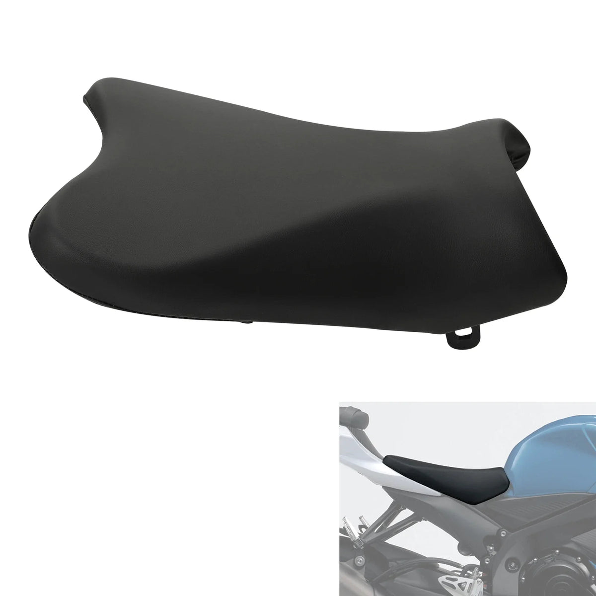 Front Rider Driver Seat Cushion for Suzuki GSXR600 GSXR750 (2008–2010) Black