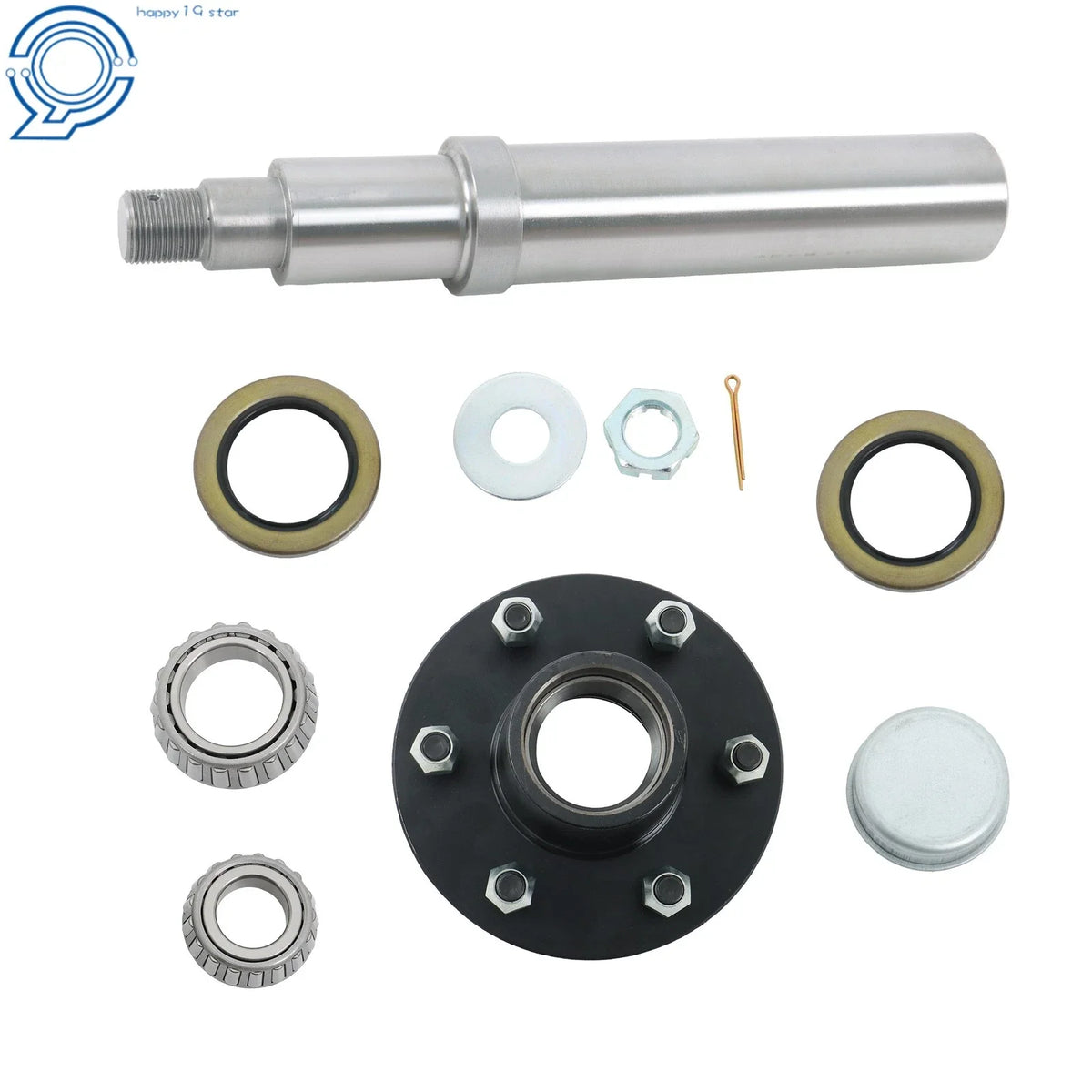 Bearing Kit for 5200lbs Trailer Axle (6 on 5.5 Hub, Circular #42 Spindle)