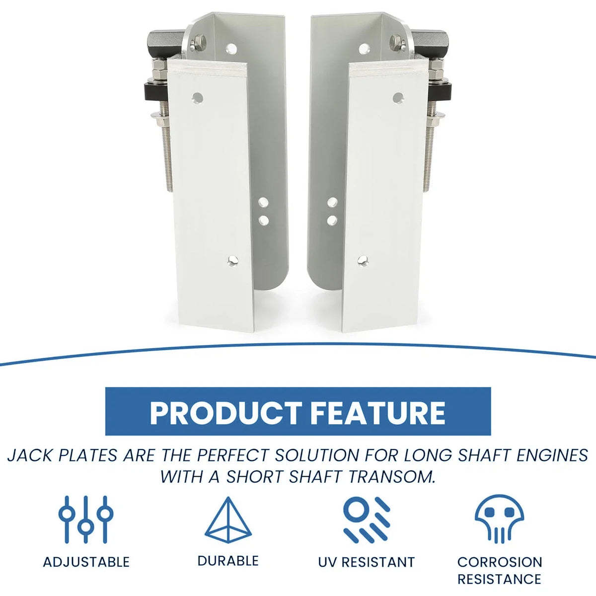 6" Jack Plate Set Back Adjustable Outboard for JPL4000
