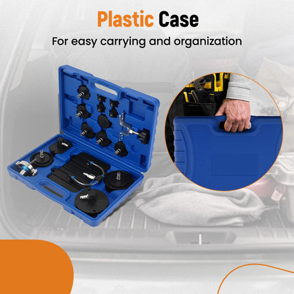 Brake Fluid Pressure Bleeder Adapter Set with 12 Adapters for