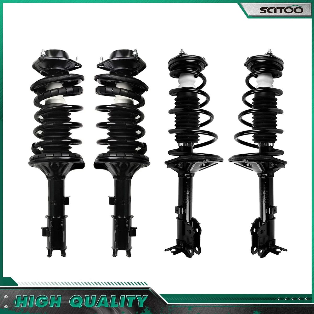 Complete Strut and Coil Spring Set of 4 for 2000-2005 Hyundai Accent