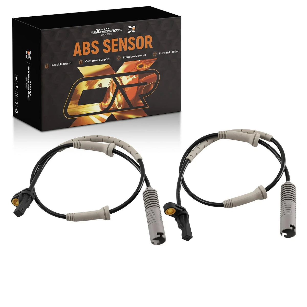 2-Pack ABS Wheel Speed Sensors for BMW 128i 323i 325i 330i 335i (2006–2013)