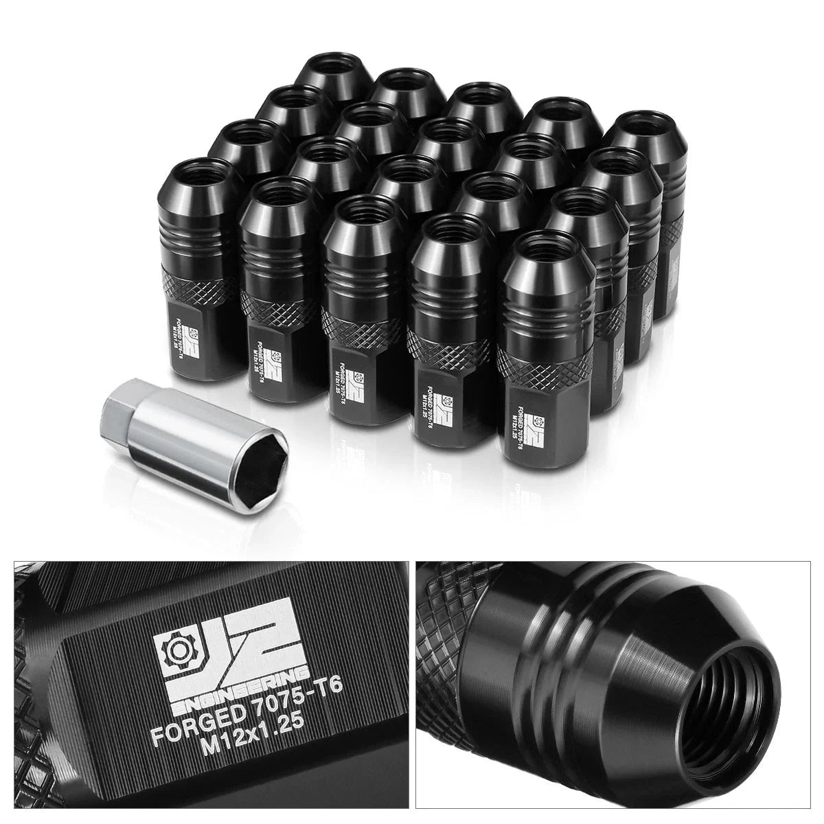 20Pcs M12x1.25 Open End Acorn Lug Nuts for (Universal)