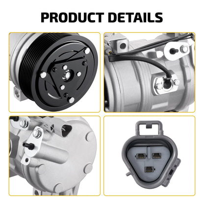 A/C Compressor with Clutch for Toyota Sequoia (2008–2022)