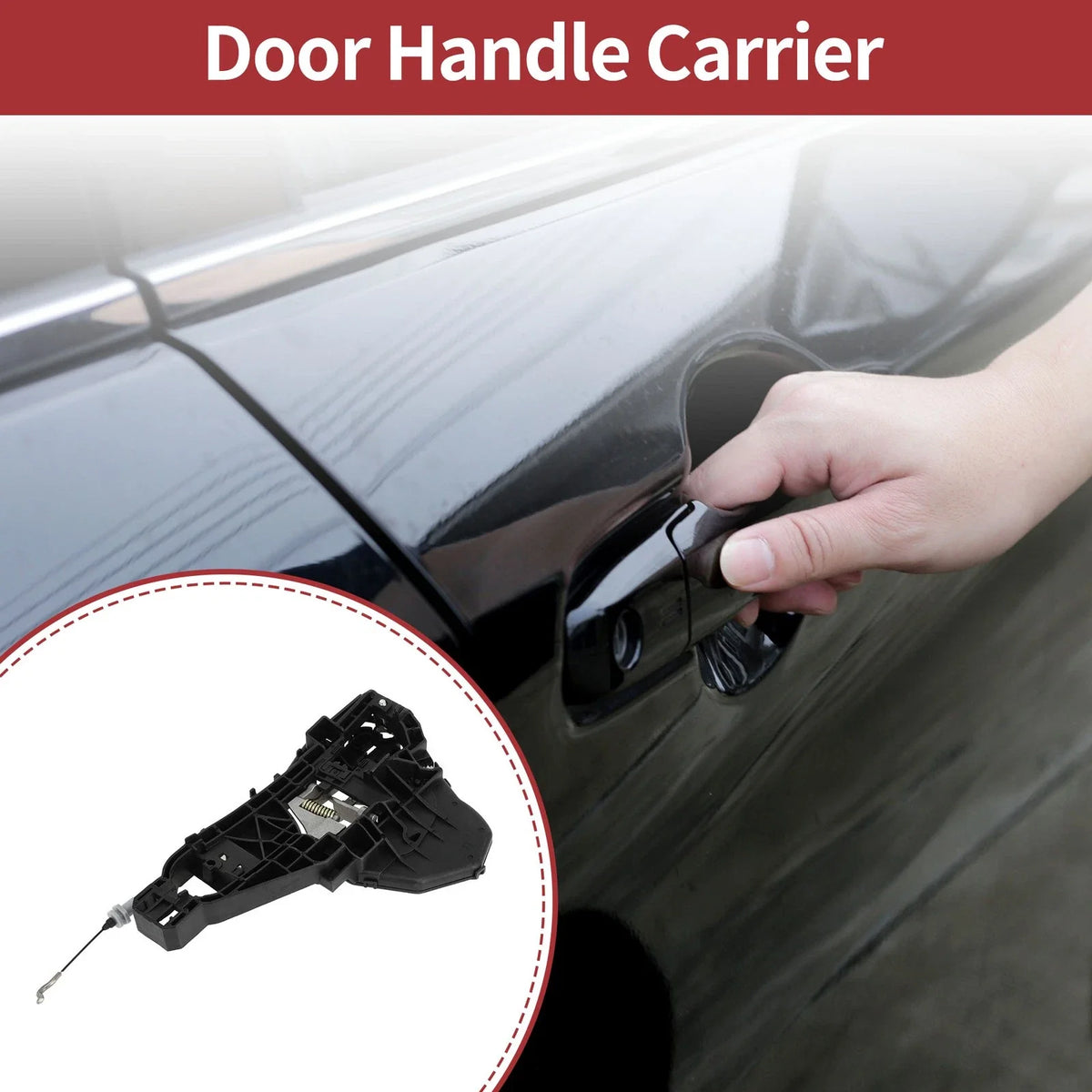 Front Left Door Handle Carrier for Mercedes-Benz W251 (2006–2013) Black