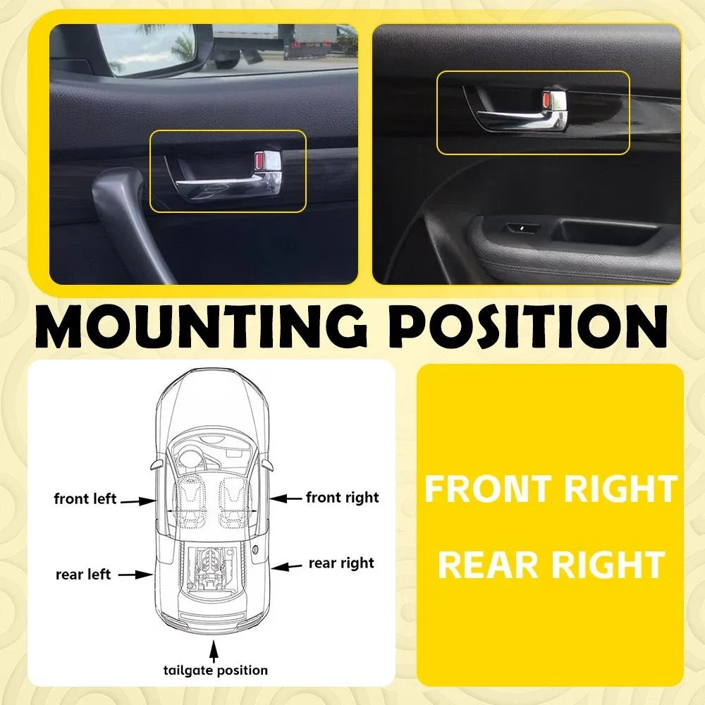 Interior Door Handle Right Side for Kia Sorento (2011–2015)