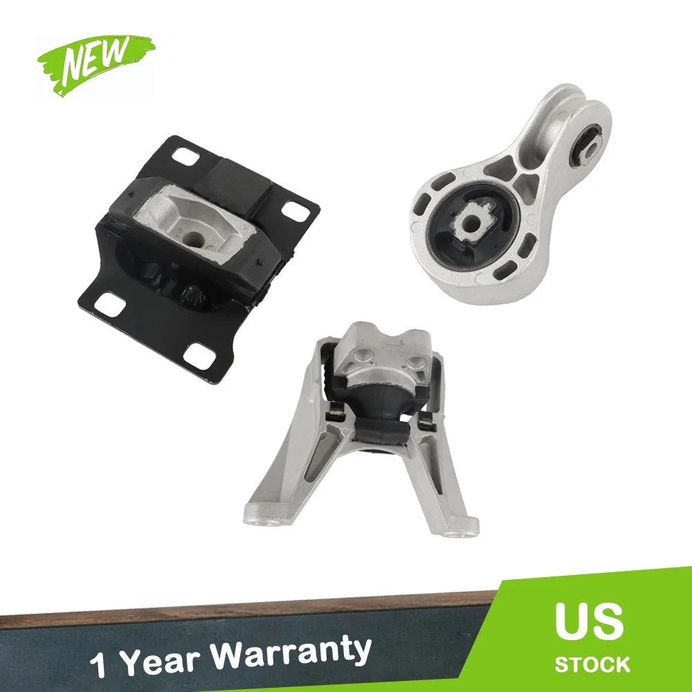 3X Motor & Trans Mount for Ford Focus I4 2.0L (2008–2011)
