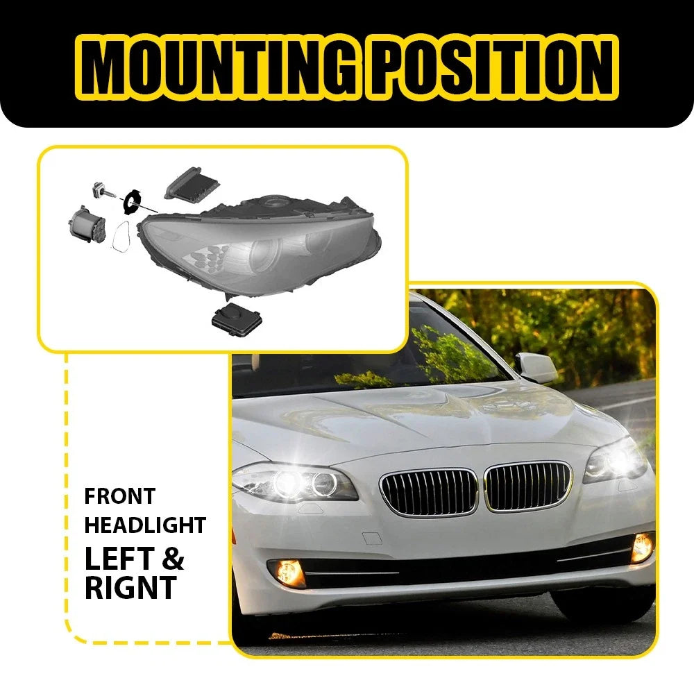 Left & Right Xenon Ballast LED Module for BMW 528i 535i 550i M5 (2011–2013)
