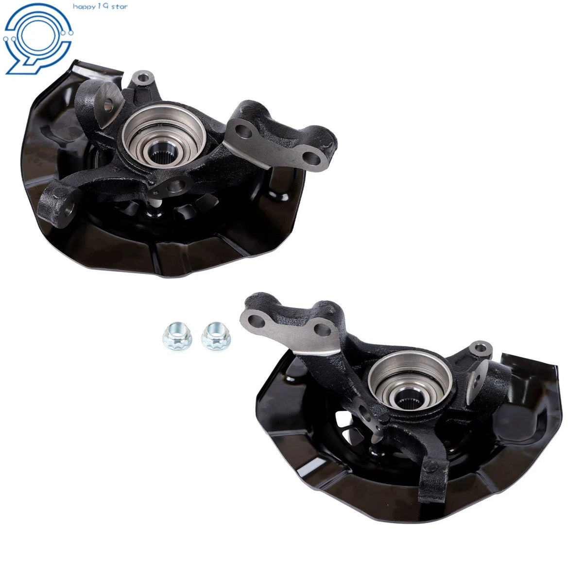 Front Steering Knuckles + Wheel Hub Bearings for Toyota Sienna (2004–2010)