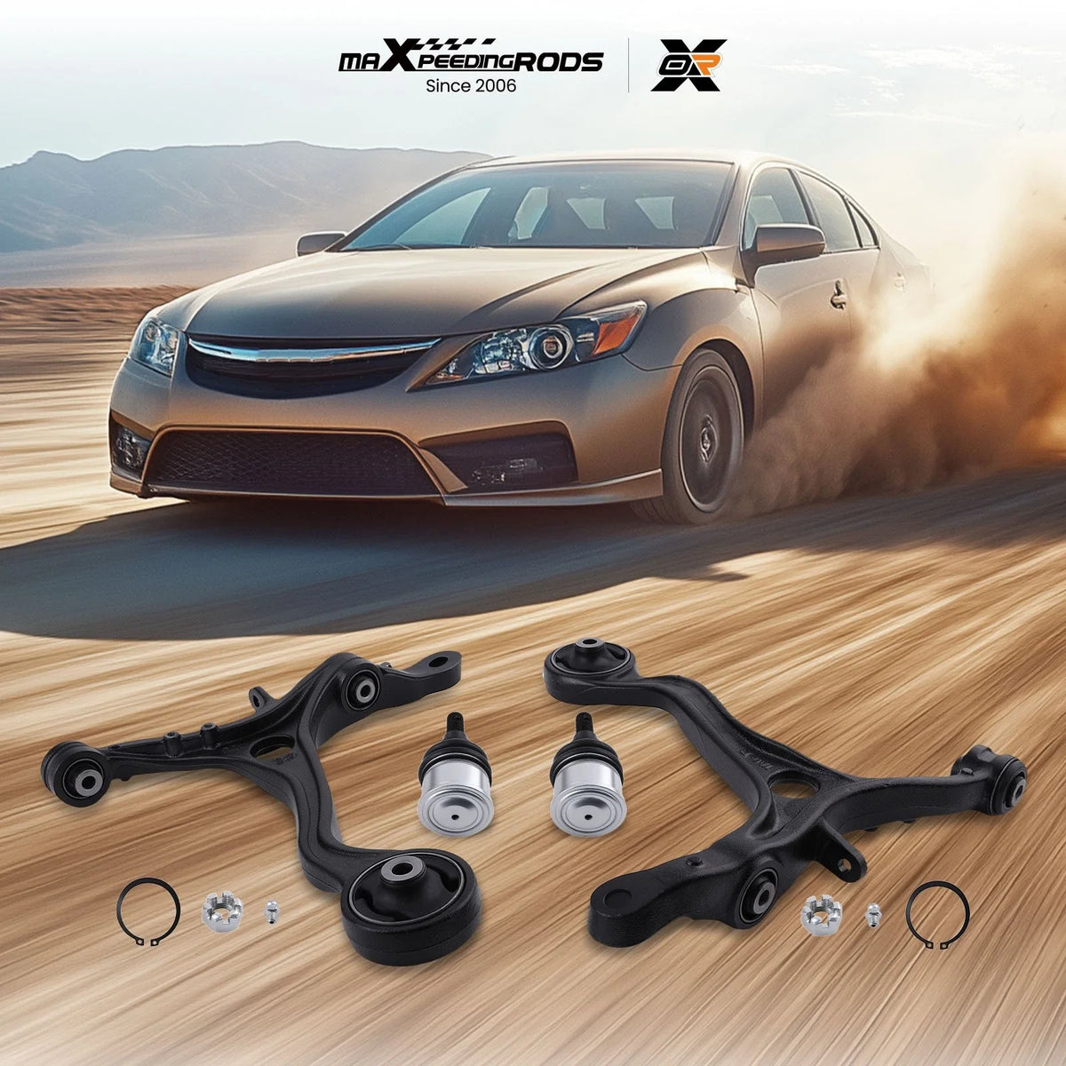Front Lower Control Arms with Ball Joint for Honda Accord (2008–2012) Acura TSX (2009–2014)