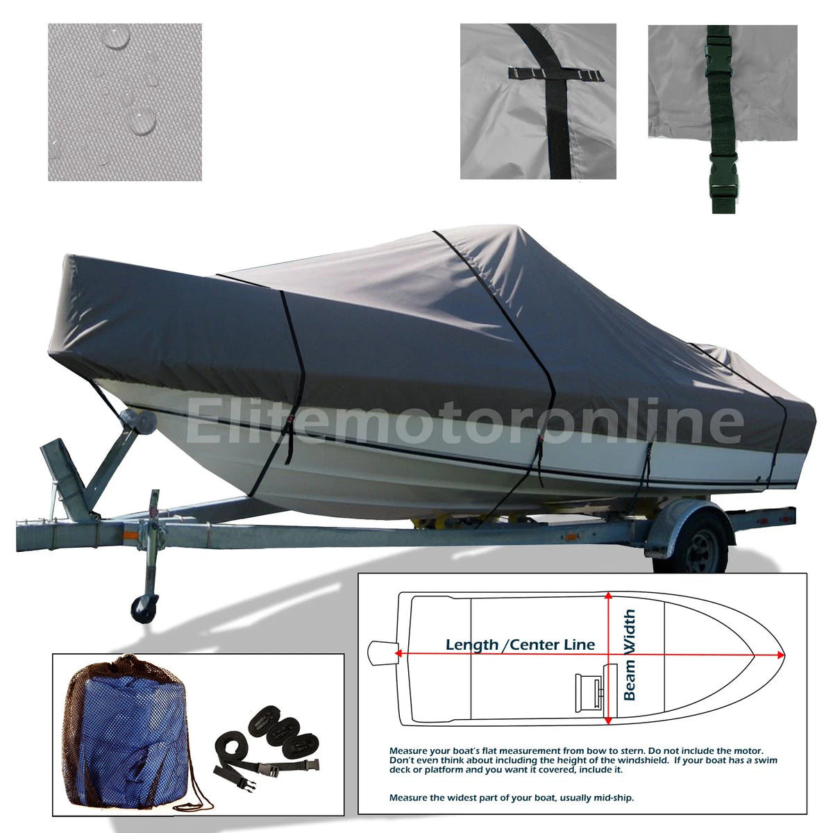 Boat cover for Grady-White Explorer 244 (Rainproof)