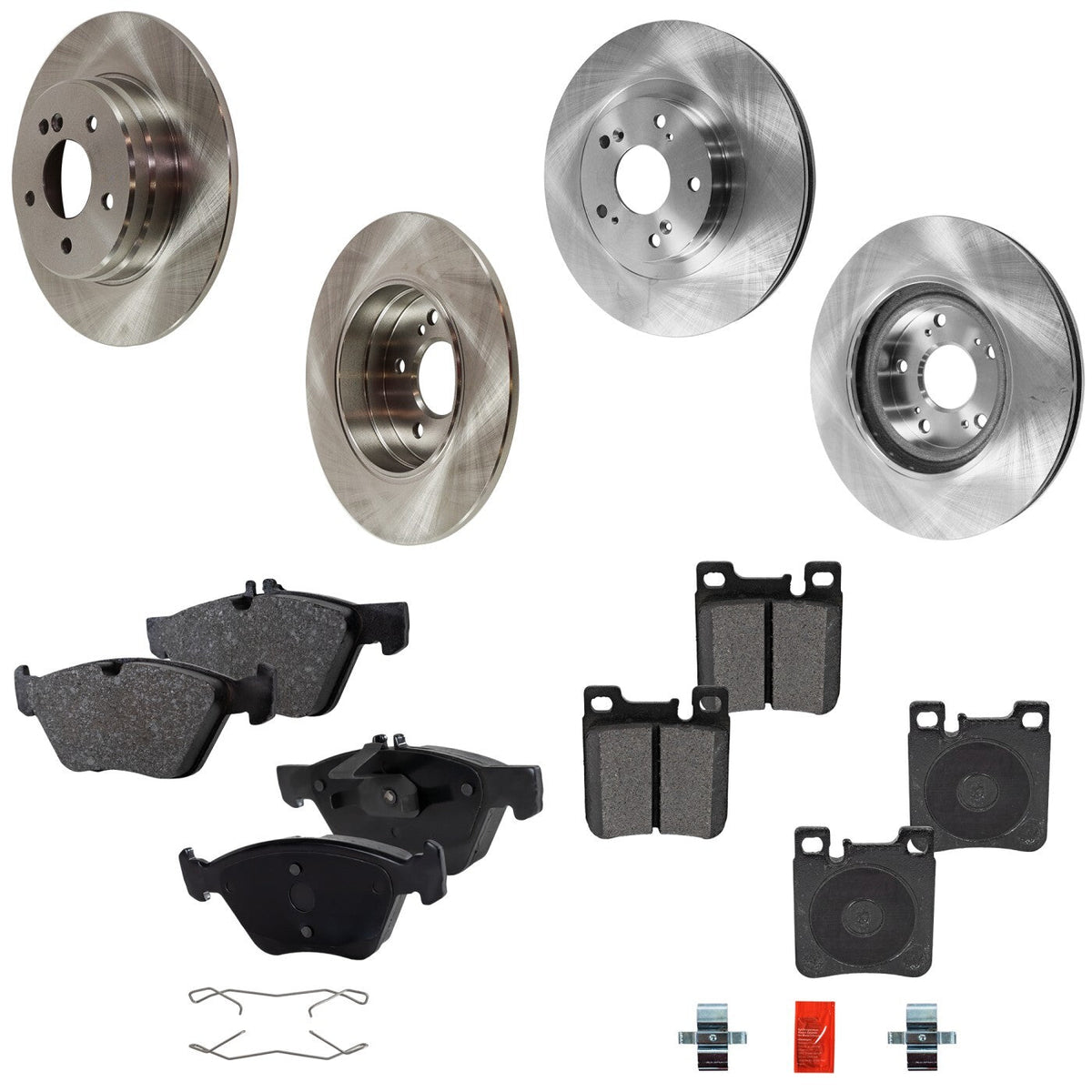Brake Pads and Disc Rotors Kit for MB E Class (E320, E300)