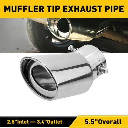 Exhaust Pipe Tip in Chrome for Universal Fit (EXV)