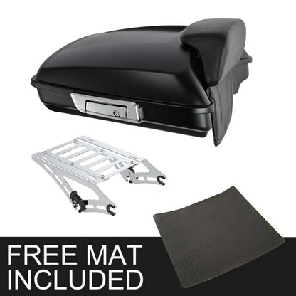 Trunk Backrest Mount Rack Matte Razor for Harley Touring 2014-2026