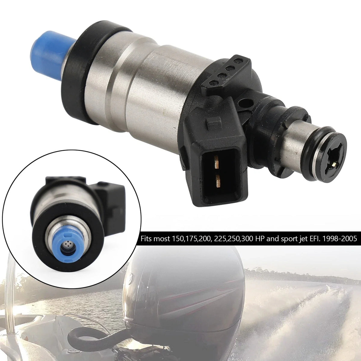 6-Pack Fuel Injectors for Mercury Outboard 150-300 HP (1998-2005)