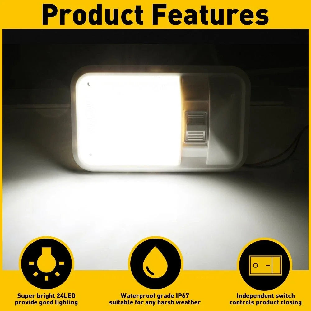 RV Dome Light LED for Trailer 12V