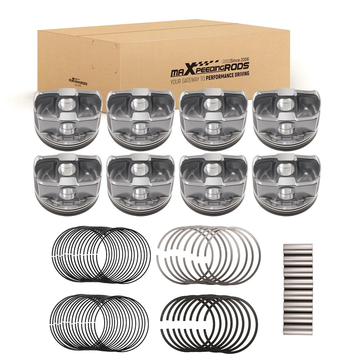 Pistons with Rings for Chrysler Dodge Mitsubishi 4.7L (2008–2011)
