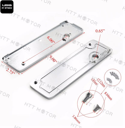 Chrome Saddlebag Latch Cover Set for Harley Hard Touring 2014-2023