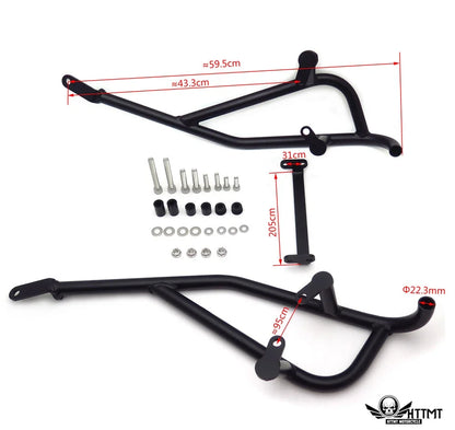 Black Bumper Protector Bars for KTM Duke 790 (2018–2019)