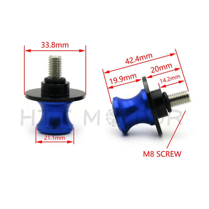 Motorcycle Swingarm Bobbins Sliders - 8mm Universal Fit