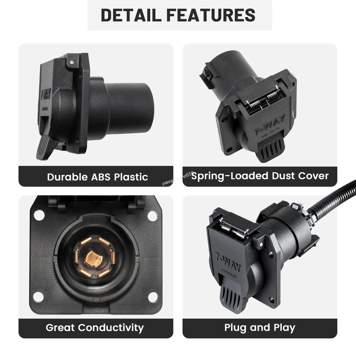 7 Way Trailer Tow Adapter for Porsche Cayenne (2011–2017)