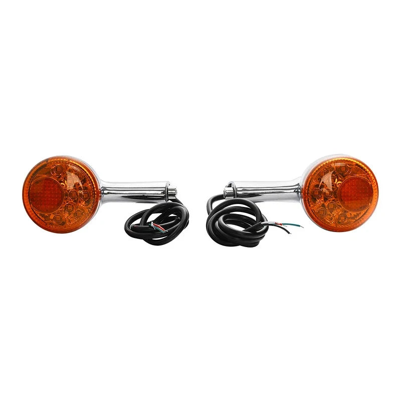 Chrome LED Rear Turn Signals for Harley Sportster 883 1200 (1992–2022)
