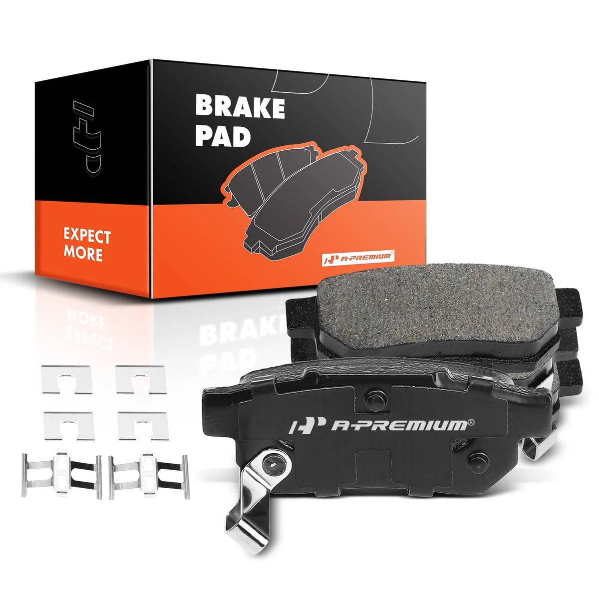 Set of 4 Rear Ceramic Brake Pads for Honda Civic (1992–1995, 1999–2001)