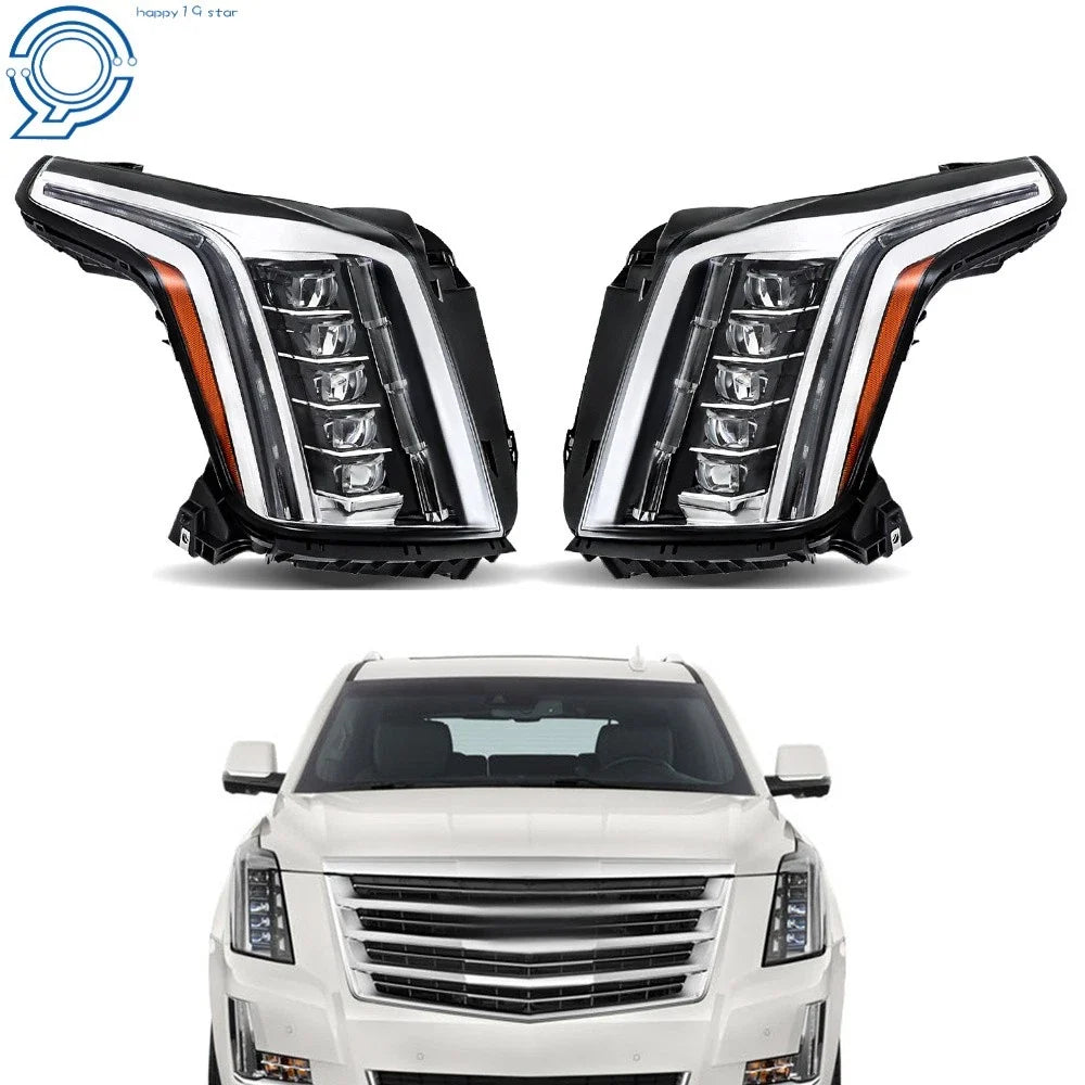 2015-2020 Cadillac Escalade Clear Lens LED Headlights - Right & Left