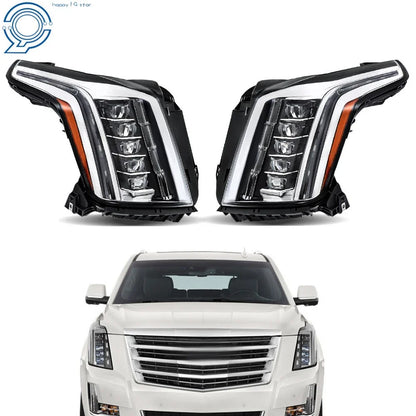 2015-2020 Cadillac Escalade Clear Lens LED Headlights - Right & Left