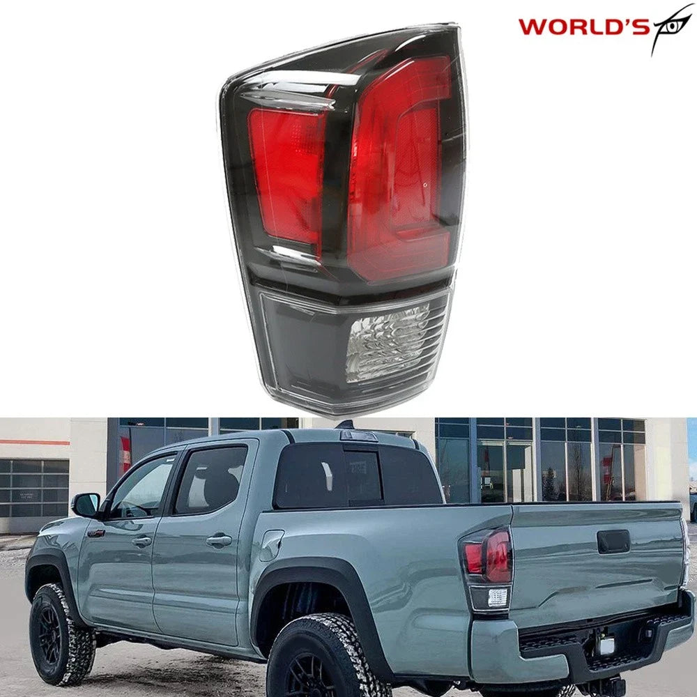 Clear Lens Black Bezel Tail Light for Toyota Tacoma (2020–2022)