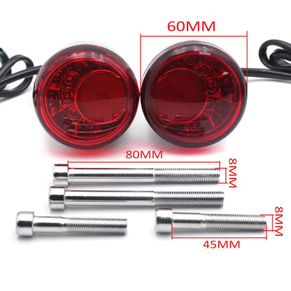 Red Rear LED Run Brake Turn Signal Indicator for Harley FXDB FXDWG (2002–2008)