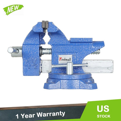Utility Combination Pipe Vise 4-1/2" with Swivel Base for Woodworking