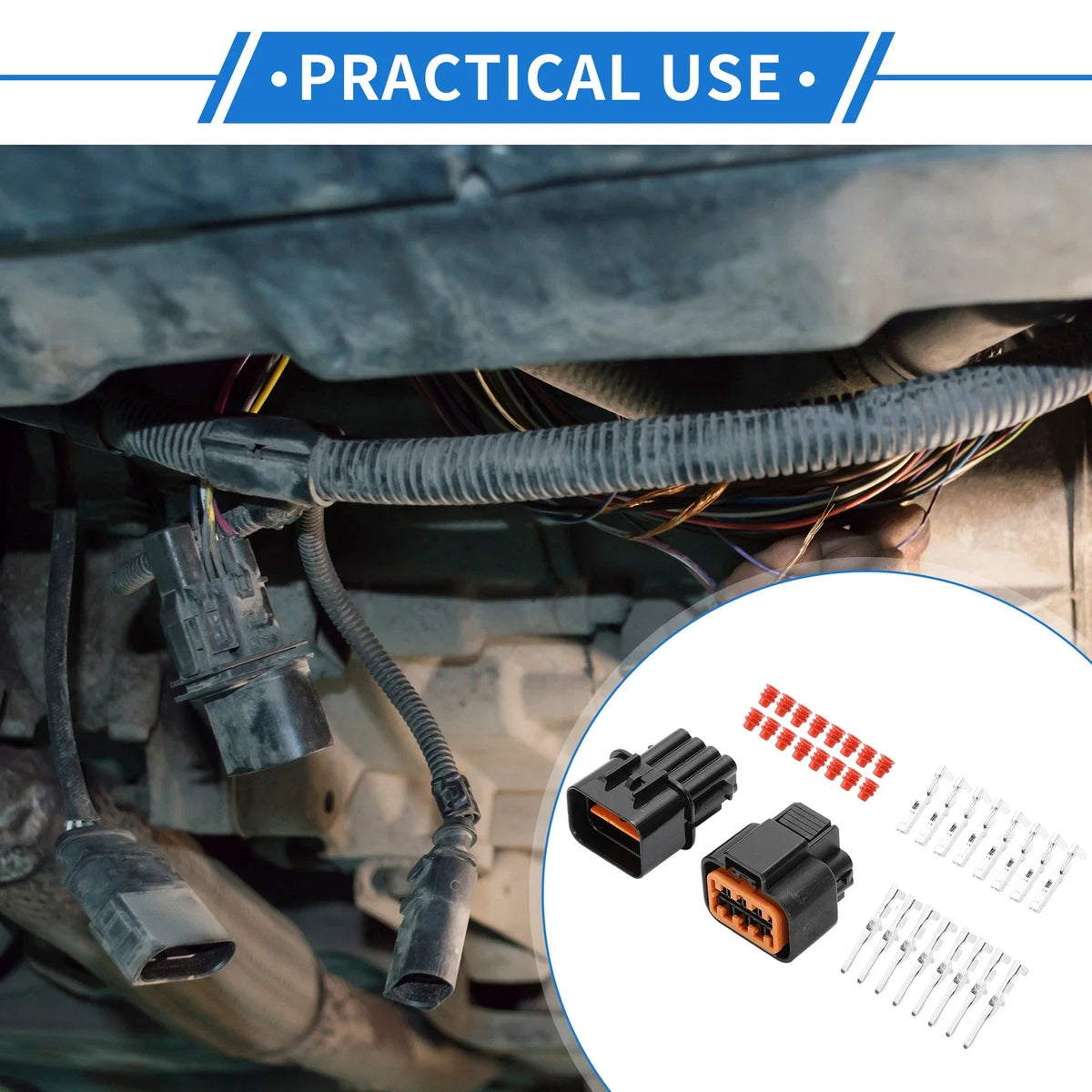 8 Pin Front Headlight Connector Plug for Hyundai Kia 