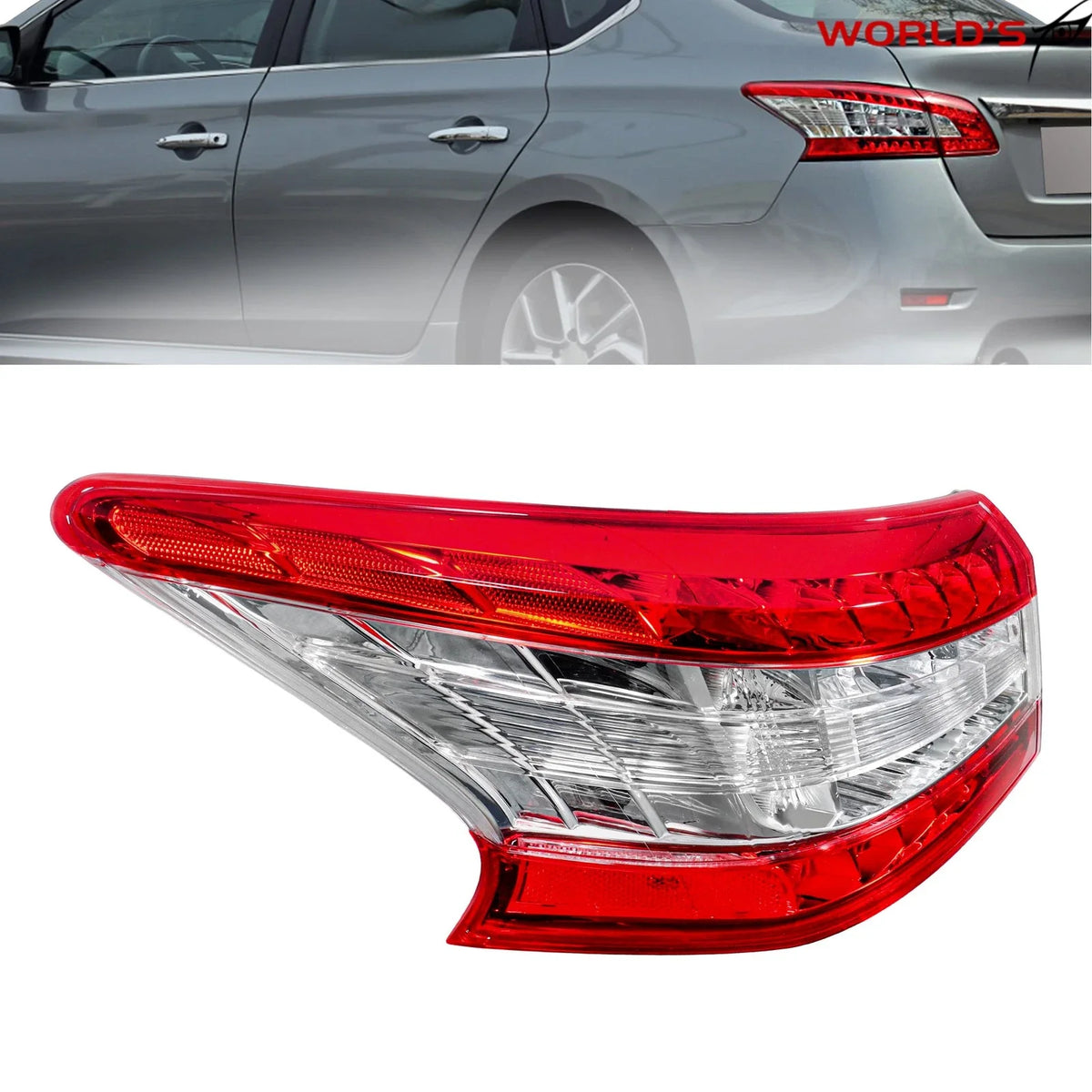 Tail Light for Nissan Sentra (2013–2015) Halogen Rear Outer Driver Side