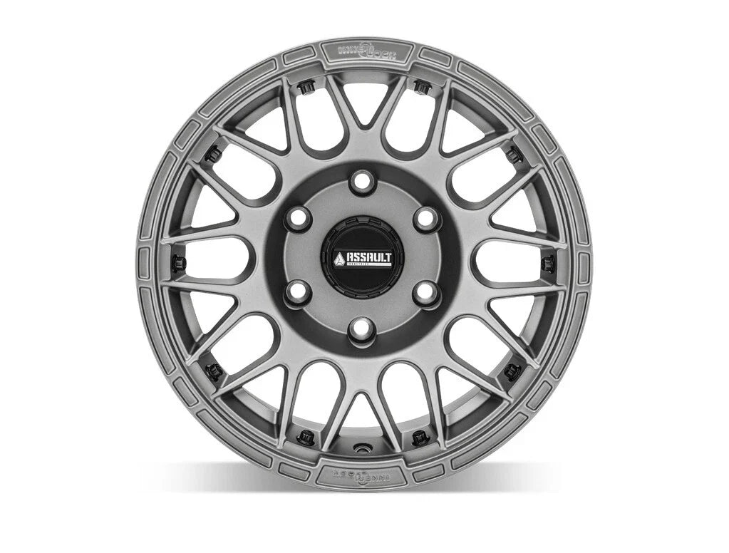 Matte Titanium 7" Hellfire Wheels for Assault Industries 2015-2023