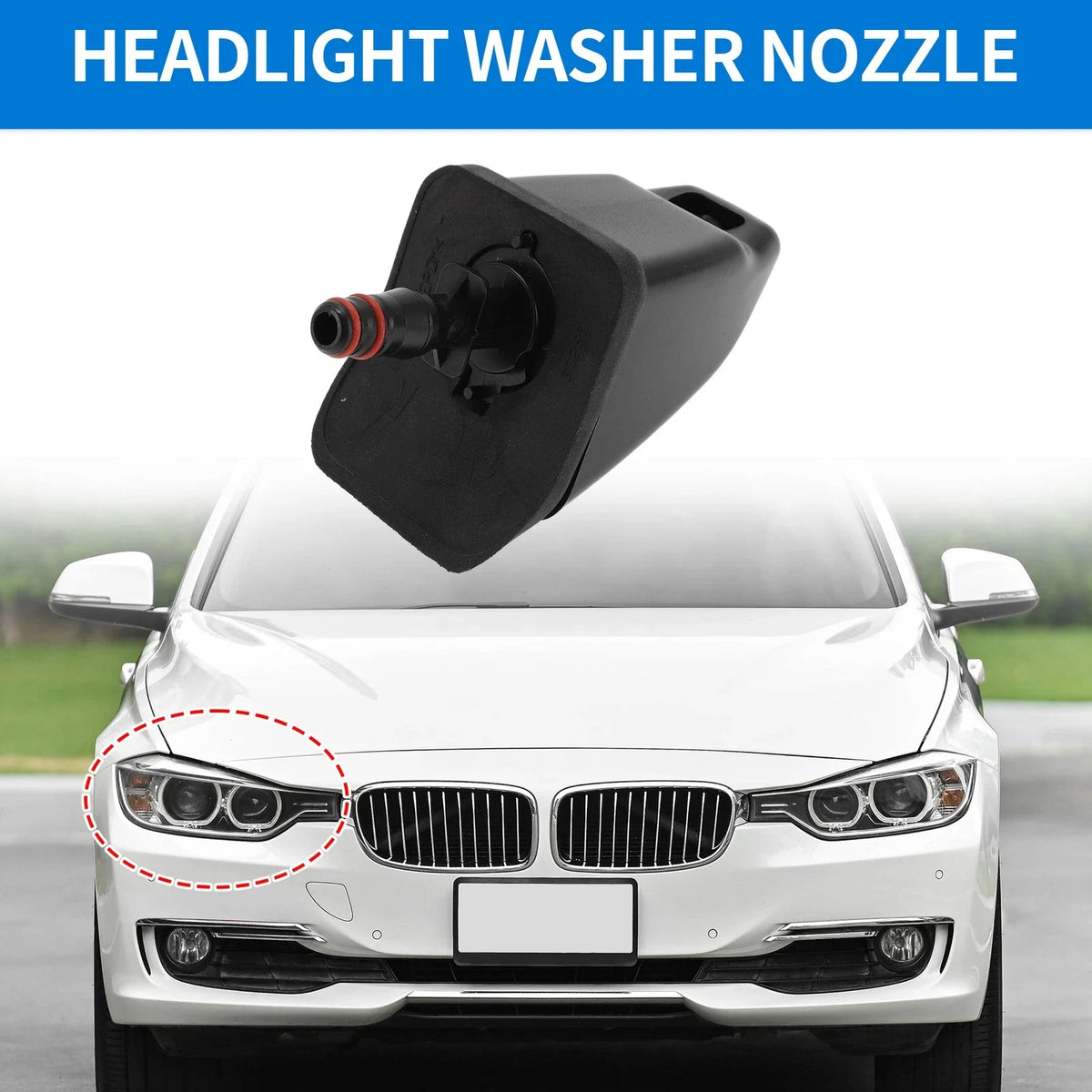 Front Passenger Side Headlight Washer Nozzle for Honda CR-V (2005–2006) No. 76880SCAS11
