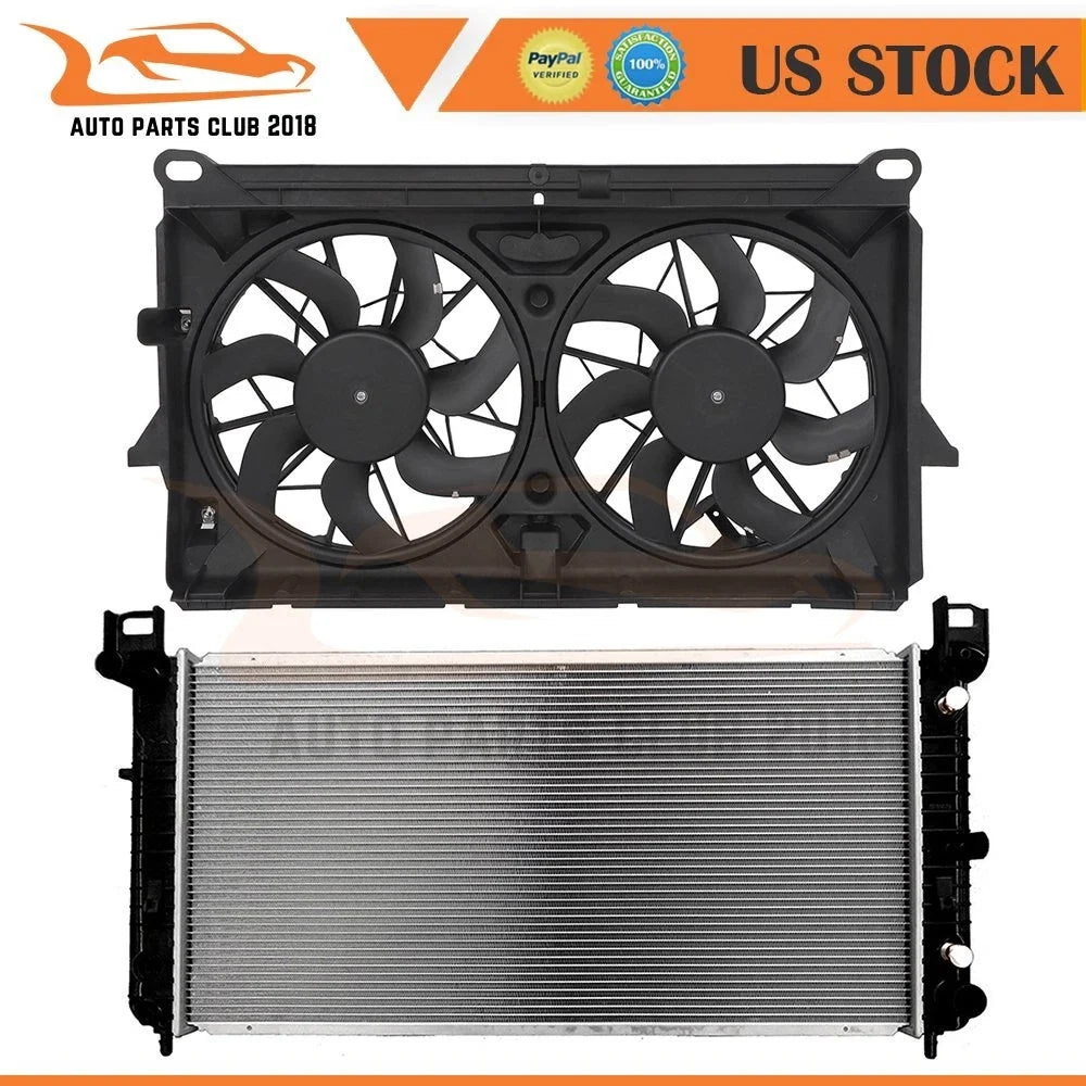 Radiator and Cooling Fan Assembly for GMC Sierra 1500 (2007–2013)