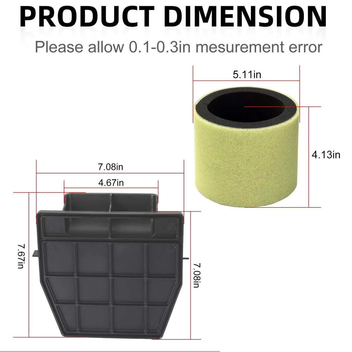 Air Box Lid and Air Filter for Kawasaki Bayou 220 1988–2002, Bayou 250 2003–2011