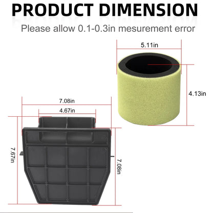 Air Box Lid and Air Filter for Kawasaki Bayou 220 1988–2002, Bayou 250 2003–2011