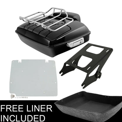 Chopped Backrest Pad Mount Rack for Harley Touring 2014-2023 Electra Glide