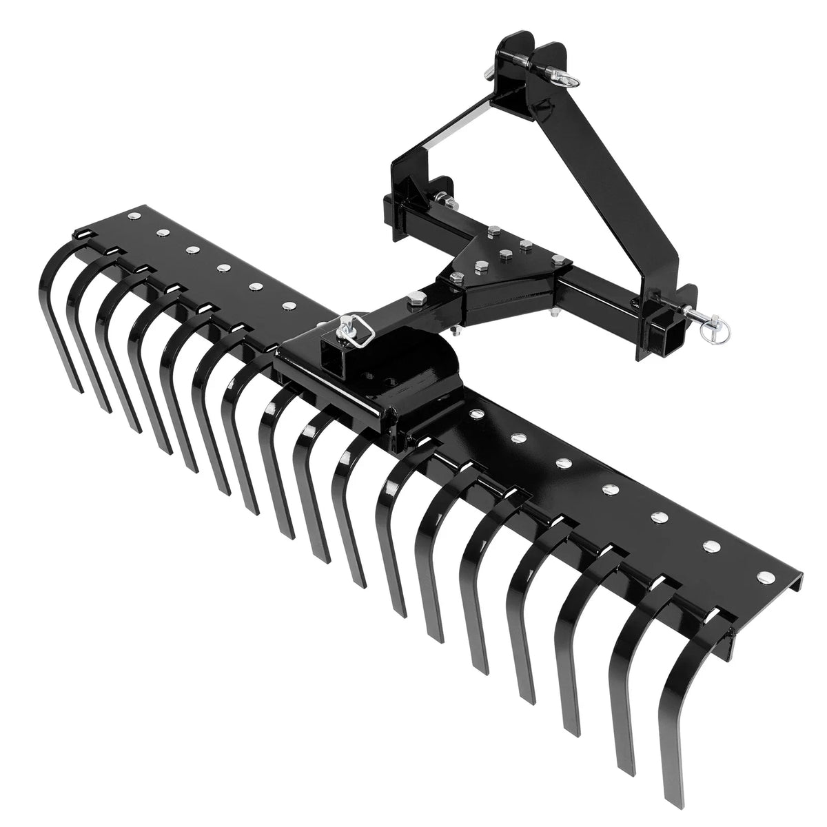 50-Inch Black Landscape Rake Comb for Class 0 Tractors