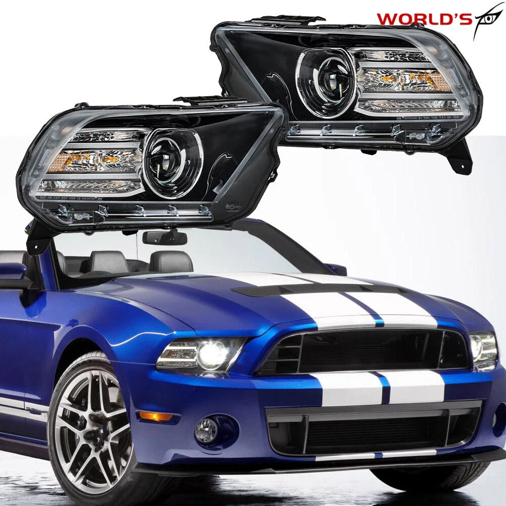 HID Xenon Headlight Kit with LED DRL for Ford Mustang (2013–2014)