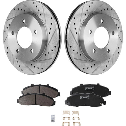 Front Brake Disc Rotor and Pad Kit for Ford F-150 4WD (1997–2003)