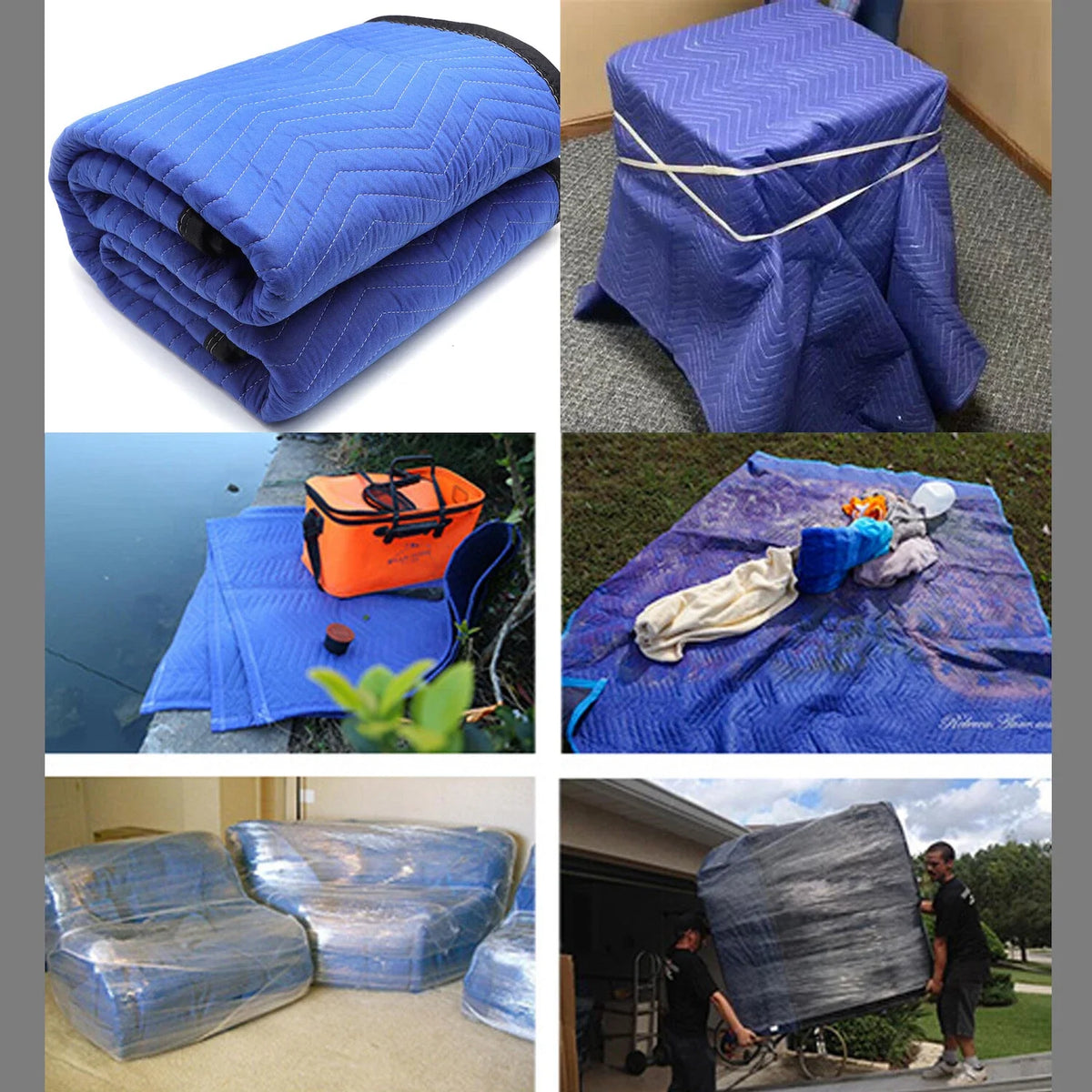 Extra Thick 3PC Furniture Moving Packing Blanket for Shipping