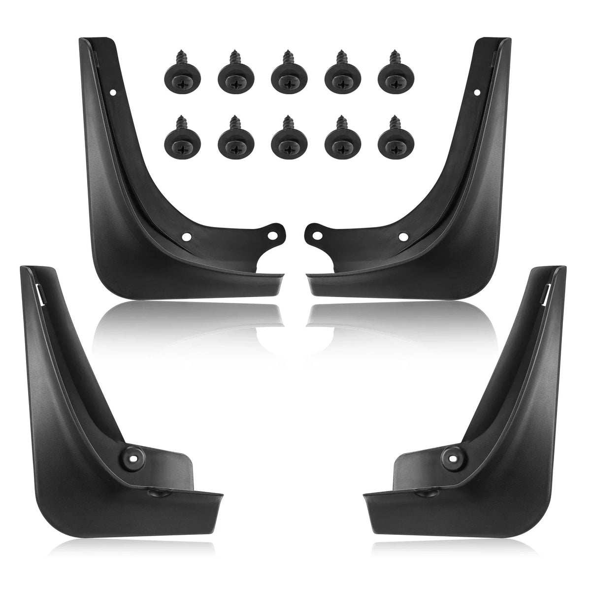 Mud Flaps Splash Guards Front Rear L&R Set for Tesla Model 3 (2016–2024)