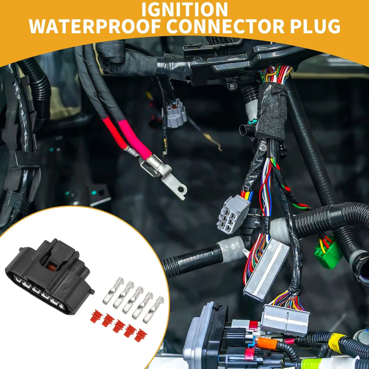 5 Pin Ignition Waterproof Connector Plug for Toyota (1 Set)